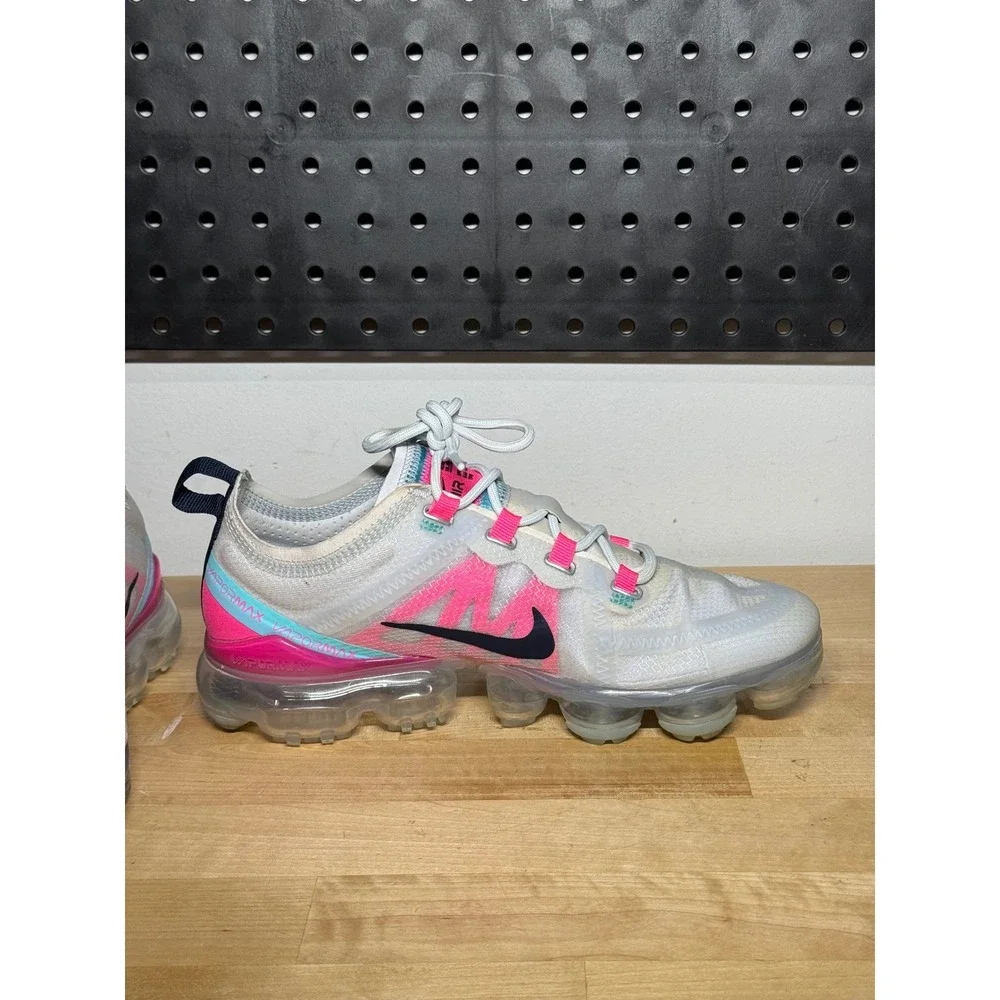 Nike Air Vapormax 2019 Womens 7 Summit White‎ Laser Fuchsia Pink AR6632-007
